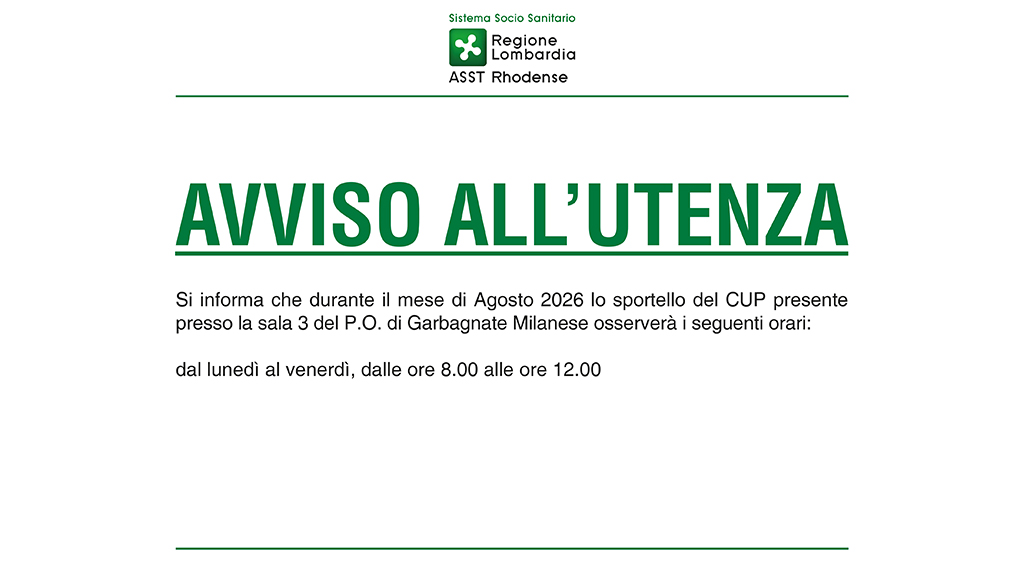 Chiusura Pot garbagnate-sala 3 Agosto